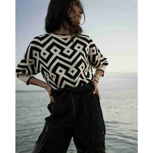 Future Collective Black and White Sweater